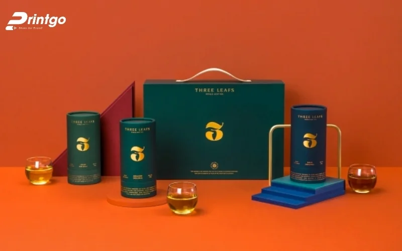 Bao bì trà dạng hình trụ tròn