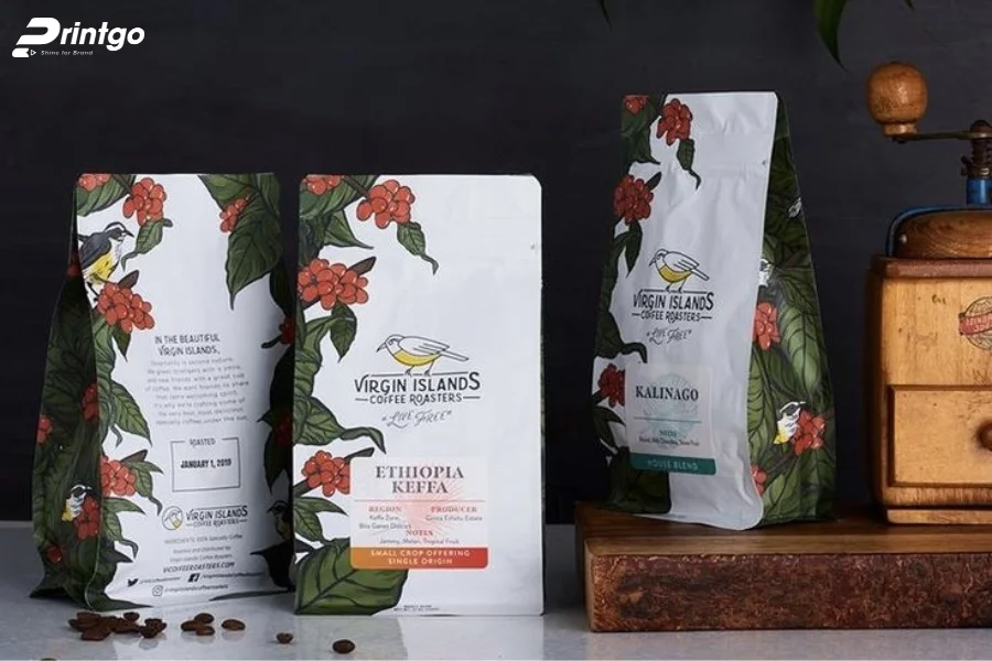 Thông tin trên bao bì cà phê cho mặt hàng xuất khẩu