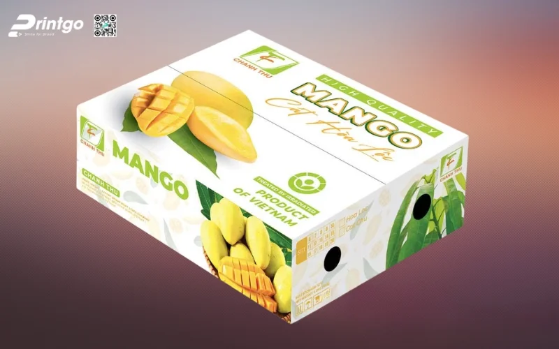 Thùng carton đựng xoài xuất khẩu Thùng carton đựng xoài xuất khẩu