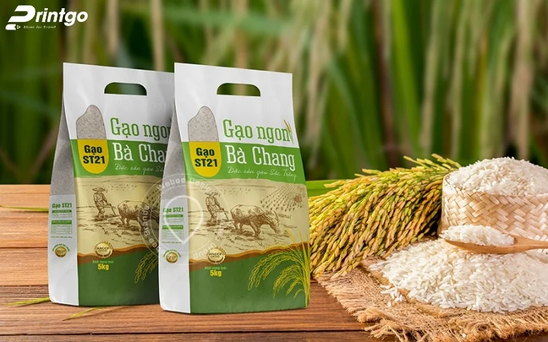 Mẫu bao bì gạo