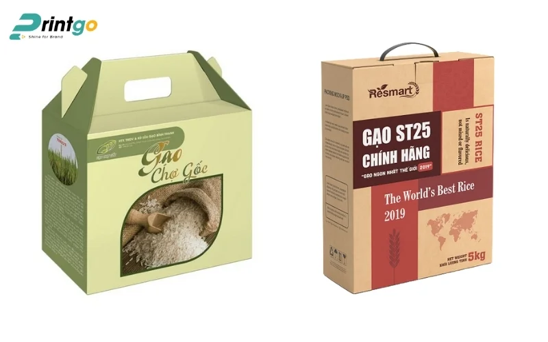 Mẫu bao bì gạo