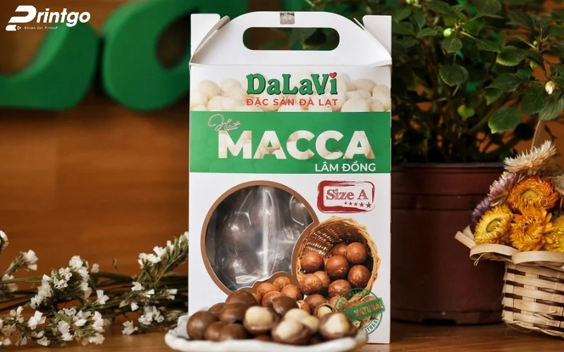 Mẫu bao bì macca