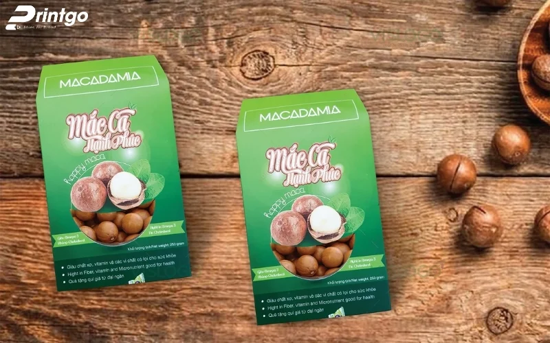 Mẫu bao bì macca