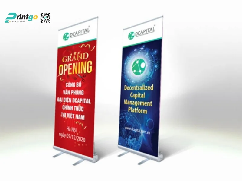 Standee khai trương văn phòng chỉn chu 