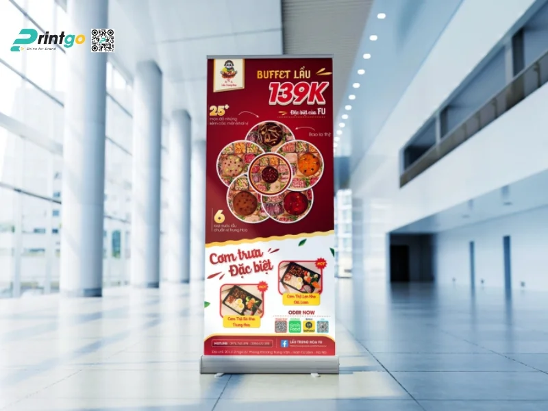 Standee khai trương kèm ưu đãi đặc biệt 