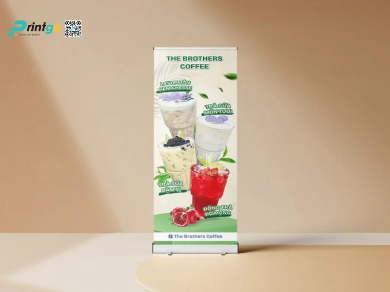 Standee khai trương quán nước sáng tạo 