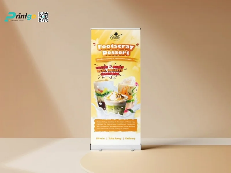 Standee khai trương quán nước độc đáo 