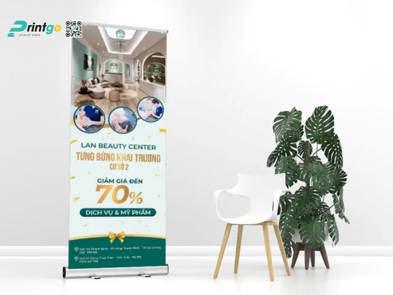 Standee khai trương spa nổi bật 