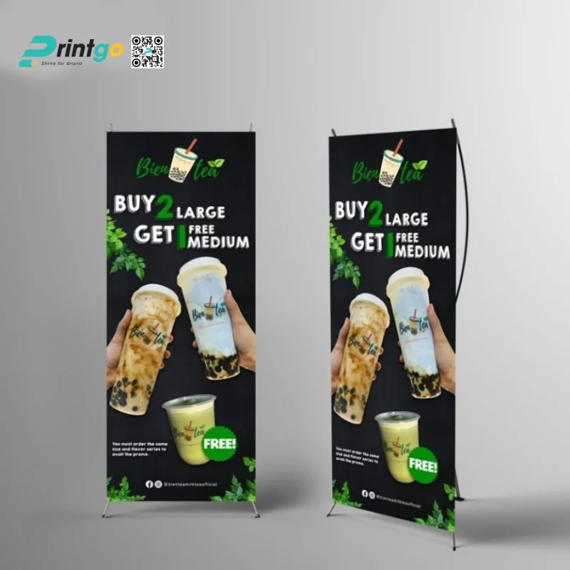 Standee khai trương quán trà sữa 