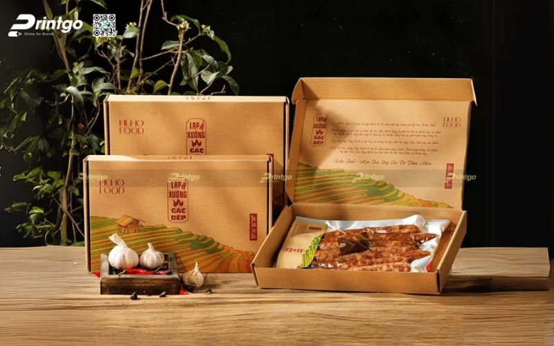 Hộp giấy đựng bò khô carton sóng 