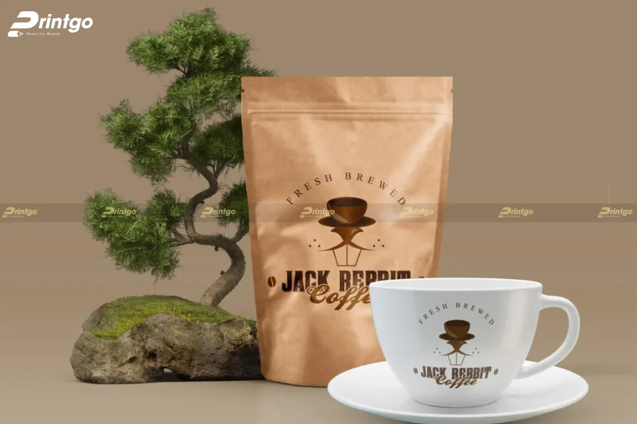 Mẫu thiết kế bao bì cà phê mang phong cách mộc mạc tối giản