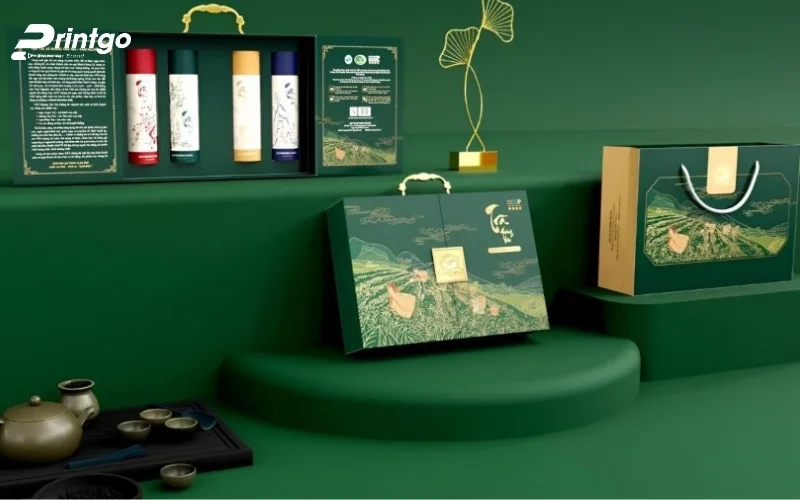 Thiết kế bao bì trà cánh bướm độc đáo 