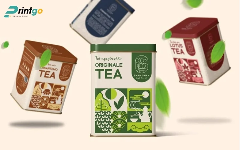 Bao bì trà hộp carton mềm 