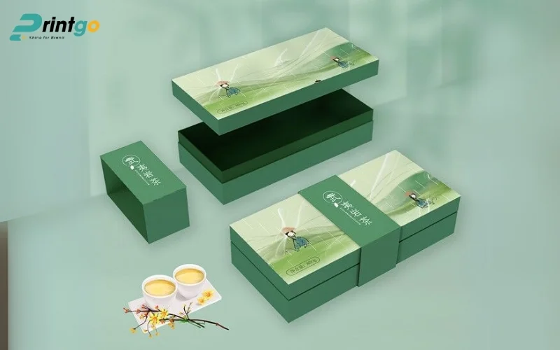 Thiết kế bao bì trà nắp âm dương 