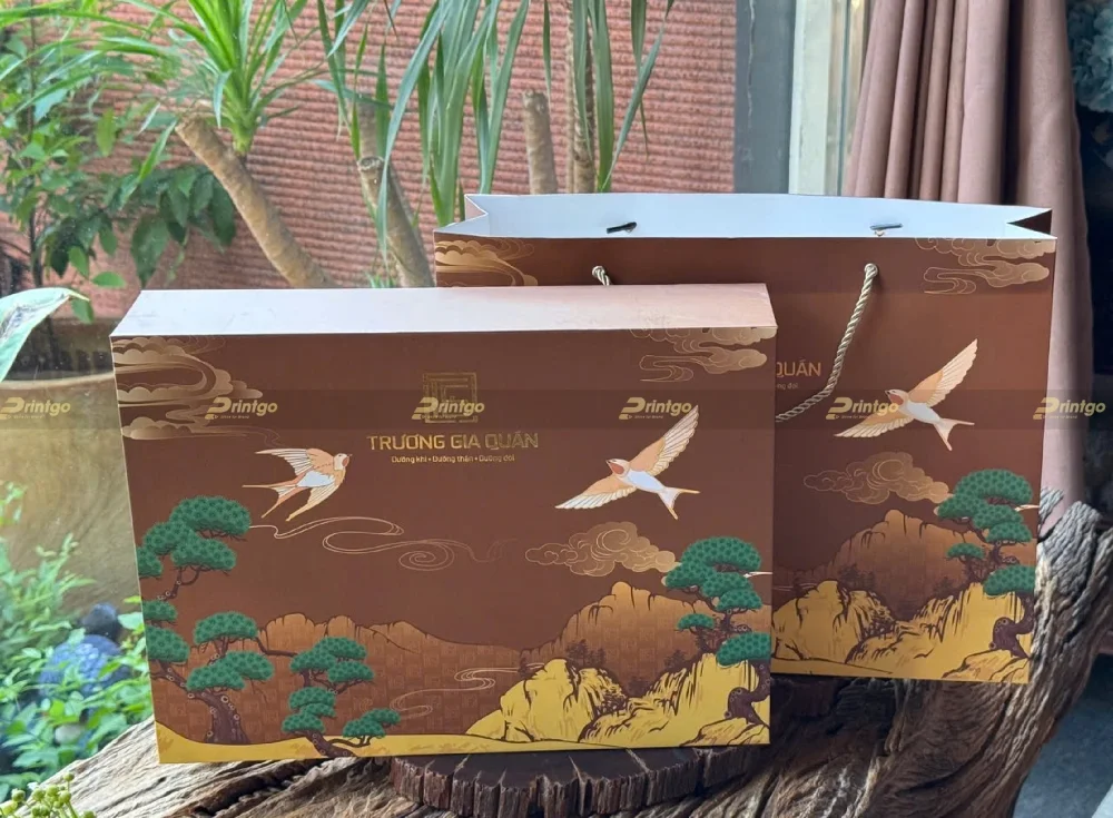 Thiết kế hộp đựng yến sào Trương Gia Quán