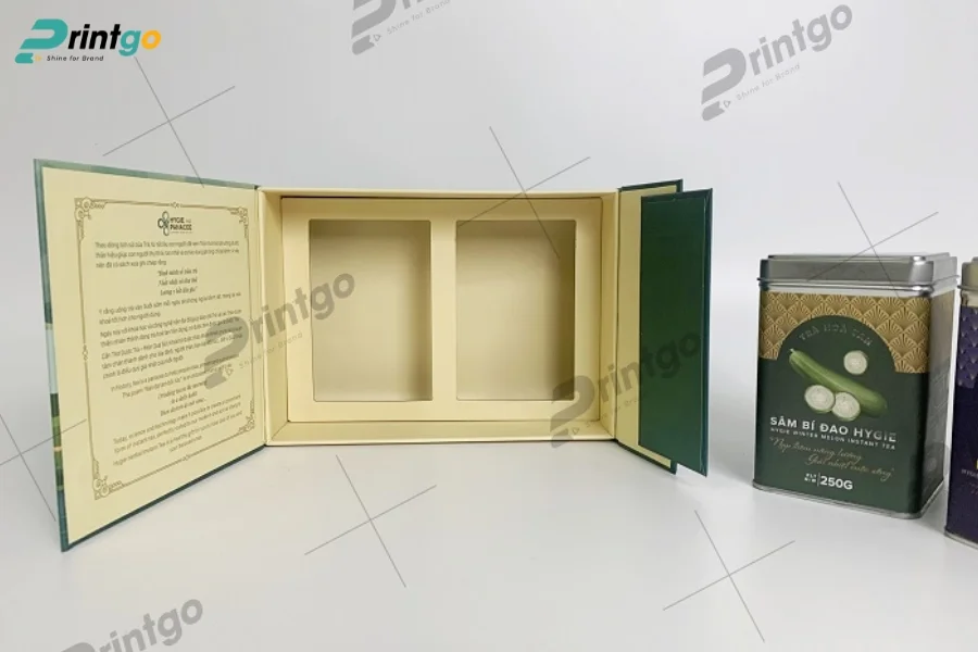 Thiết kế hộp trà cánh bướm