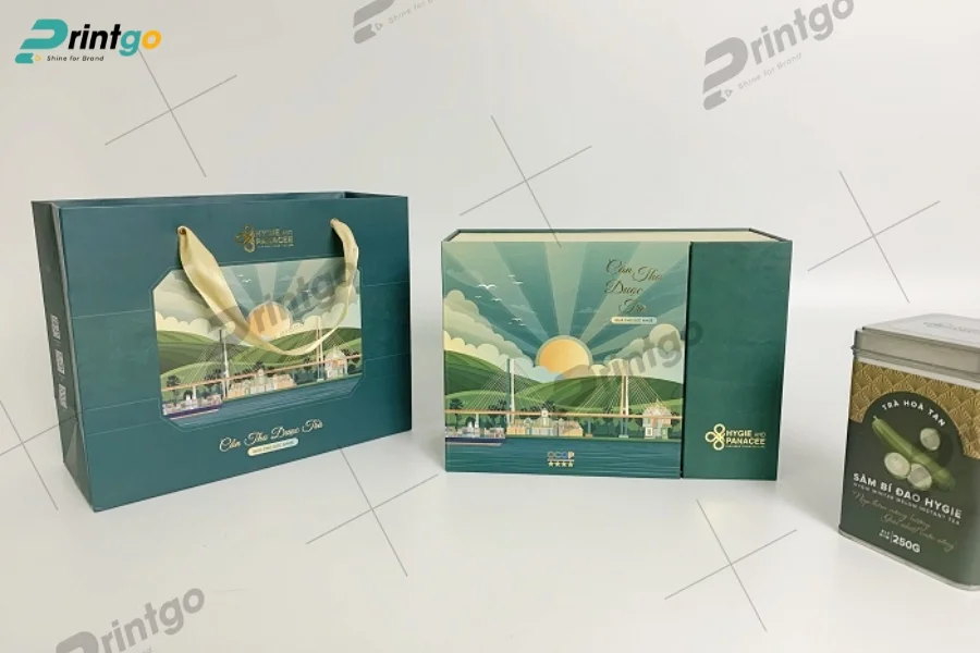 Thiết kế hộp trà cánh bướm