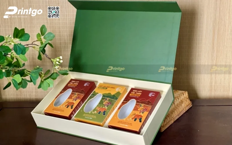 Bao bì gạo kết hợp với kính mica