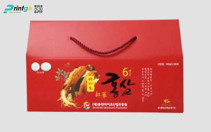 Mẫu in hộp sâm carton sóng in Flexo tiết kiệm Mẫu in hộp sâm carton sóng in Flexo tiết kiệm