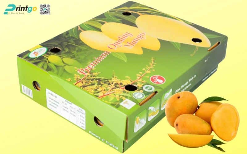 Thùng carton đựng xoài xuất khẩu Thùng carton đựng xoài xuất khẩu