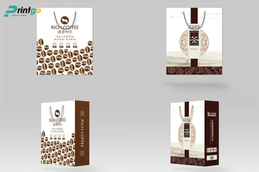 Túi giấy ivory đựng cà phê