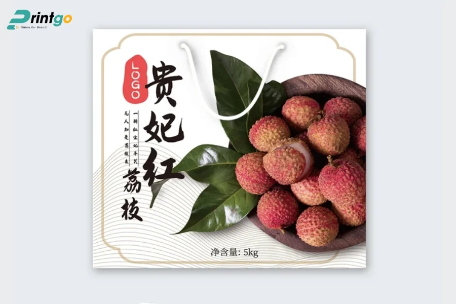 Túi giấy đựng vải thiều
