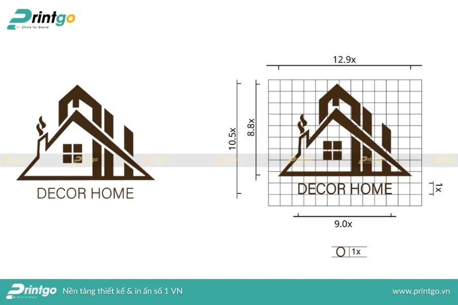 Tỷ lệ bố cục logo khi thiết kế logo nông sản