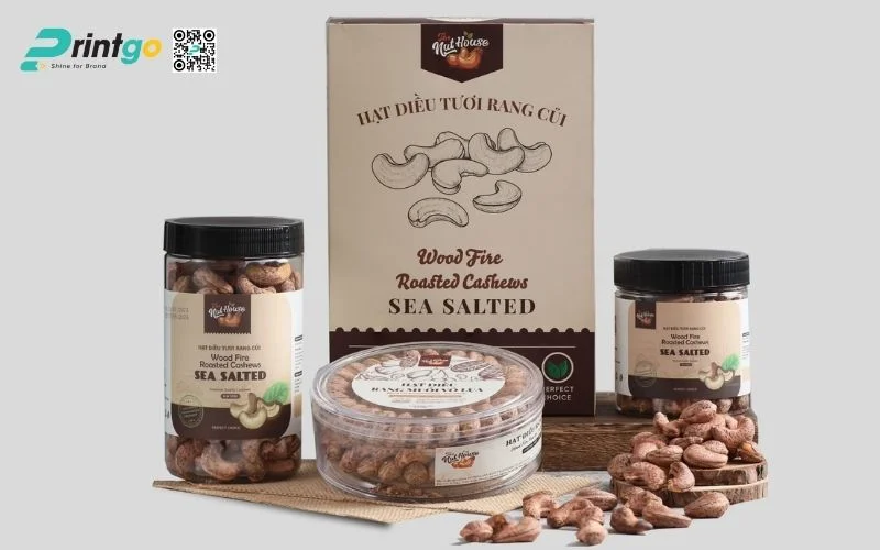 Chất liệu & thành phần in bao bì hạt điều