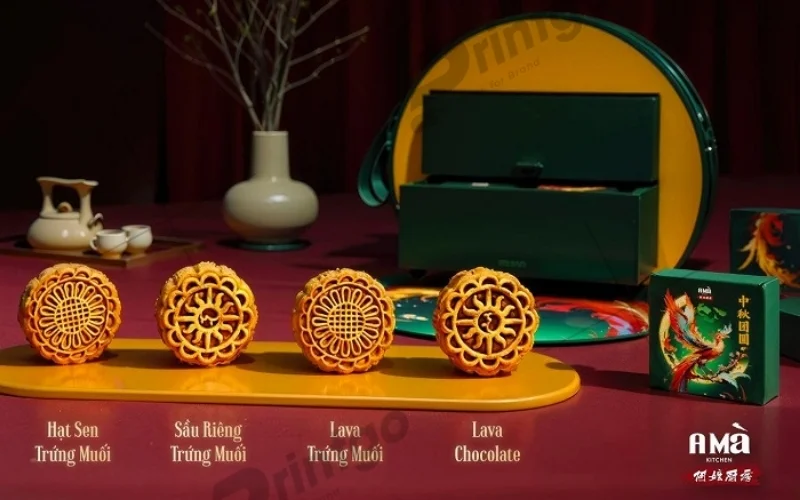 Mẫu hộp bánh trung thu hình tròn 7 - 8 bánh Mẫu hộp bánh trung thu hình tròn 7 - 8 bánh