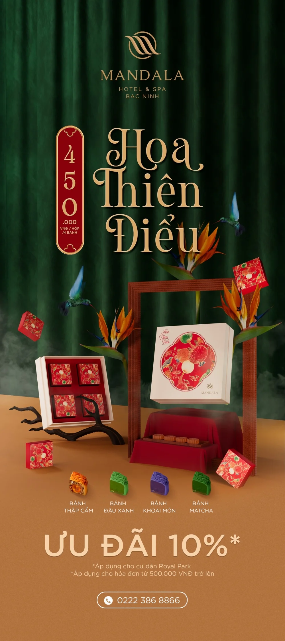 in hộp bánh trung thu khách sạn Mandala Bắc Ninh - chiến lược thương hiệu