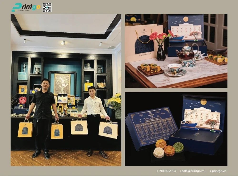 Thiết kế và in hộp bánh trung thu khách sạn Manoir Des Arts