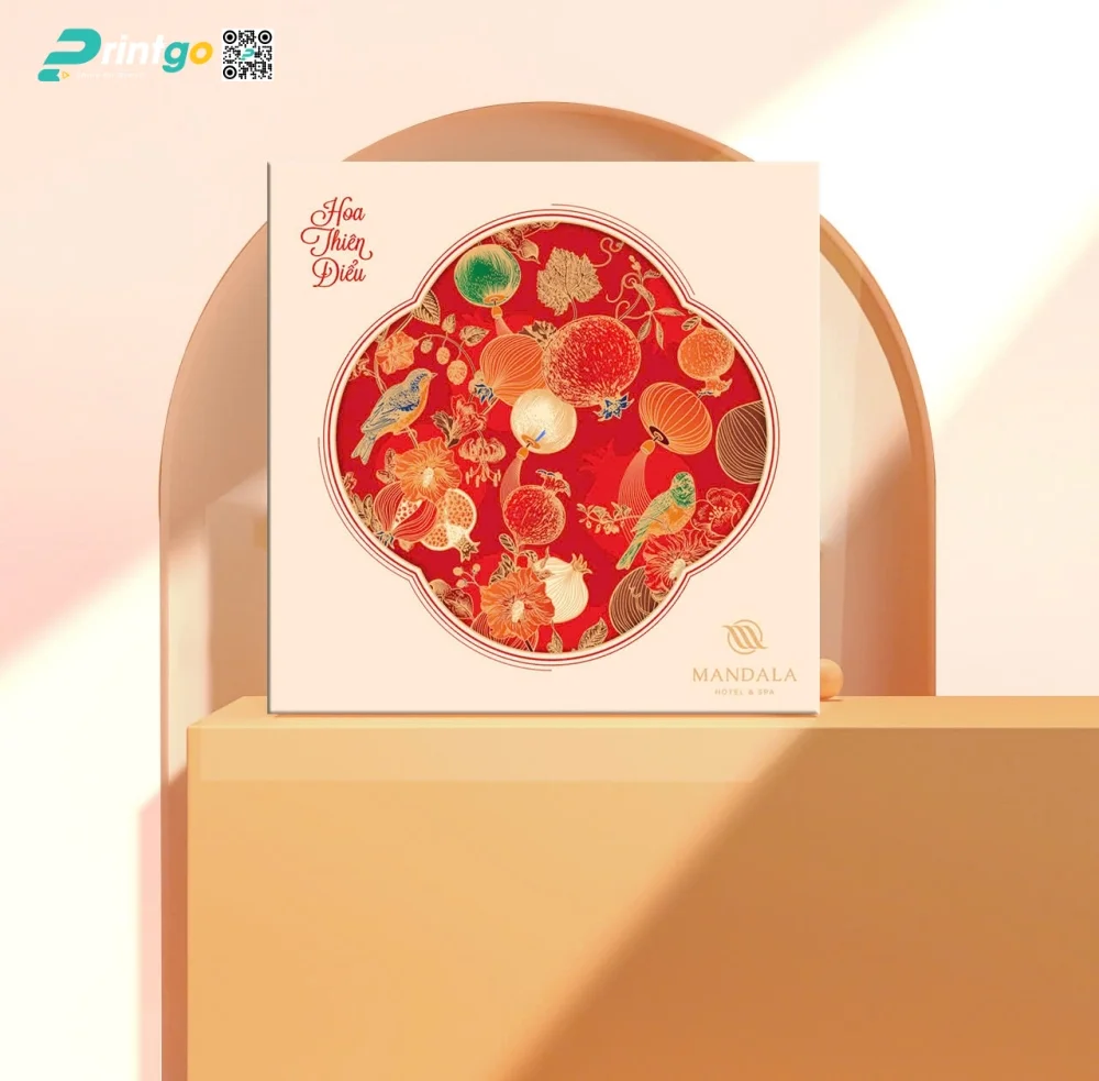 Thiết kế hộp bánh trung thu khách sạn Mandala: Câu chuyện về sự viên mãn