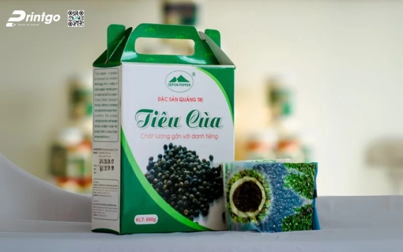 In hộp đựng hạt tiêu dạng hộp cứng cao cấp 