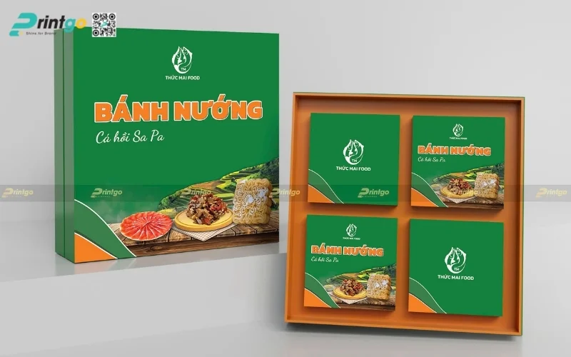 Mẫu bao bì nông sản xuất khẩu dạng hộp cứng cao cấp