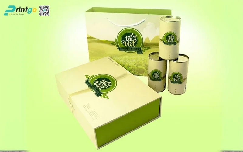 Mẫu bao bì nông sản xuất khẩu dạng hộp cứng cao cấp