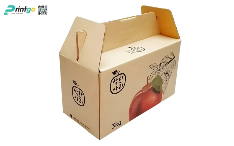 Bao bì nông sản xuất khẩu dạng thùng carton sóng