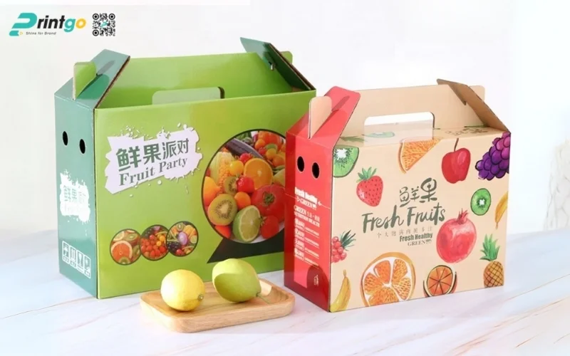 Bao bì nông sản xuất khẩu dạng thùng carton sóng