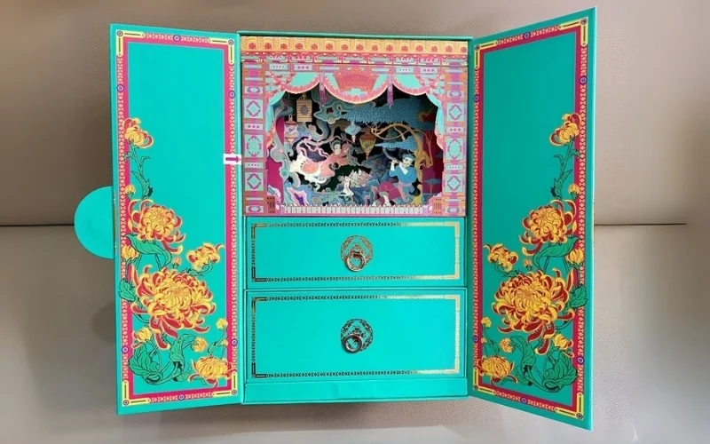 Hộp trung thu 3D dạng cánh bướm Hộp trung thu 3D dạng cánh bướm