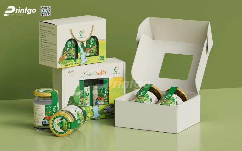 Bao bì nông sản xuất khẩu dạng hộp carton mềm