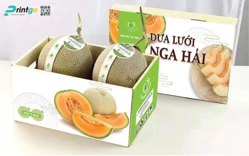 Bao bì nông sản xuất khẩu dạng thùng carton sóng