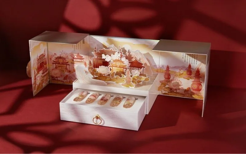 Hộp trung thu 3D dạng cánh bướm Hộp trung thu 3D dạng cánh bướm