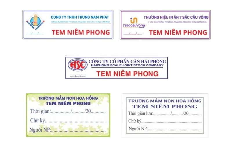 Những mẫu decal vỡ giòn niêm phong 