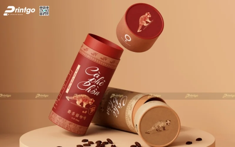 Mẫu thiết kế bao bì cafe đẹp dạng cà phê chồn Mẫu thiết kế bao bì cafe đẹp dạng cà phê chồn