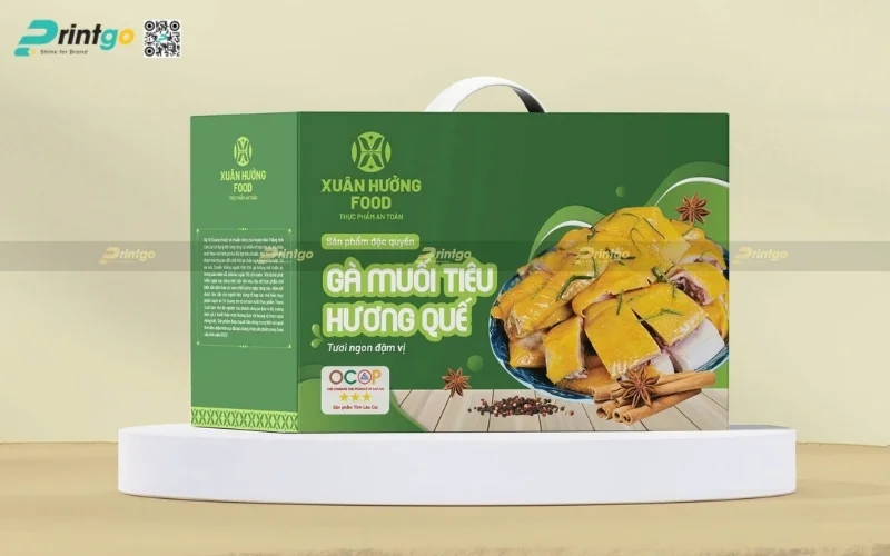 Bao bì nông sản xuất khẩu dạng thùng carton sóng