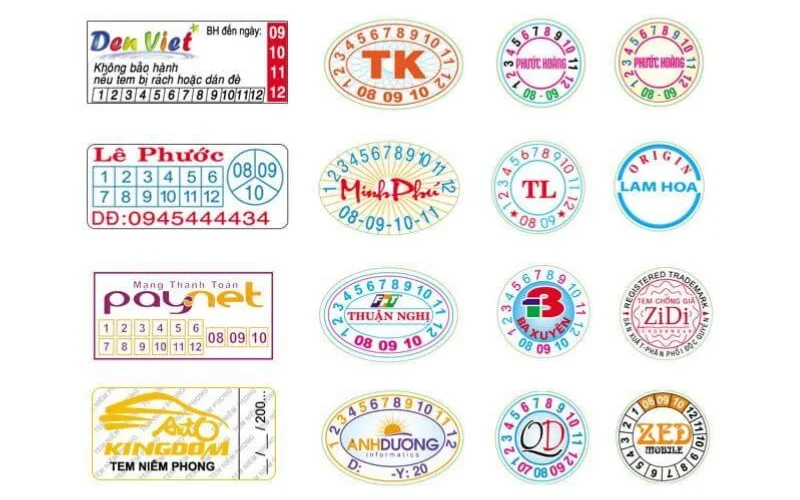 Những mẫu decal vỡ giòn niêm phong 