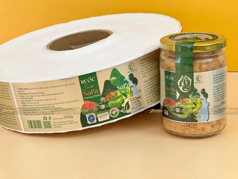 Tem nhãn thông tin sản phẩm