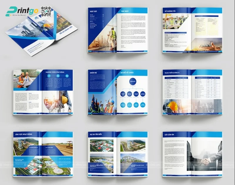 Mẫu catalogue ấn tượng, chất lượng