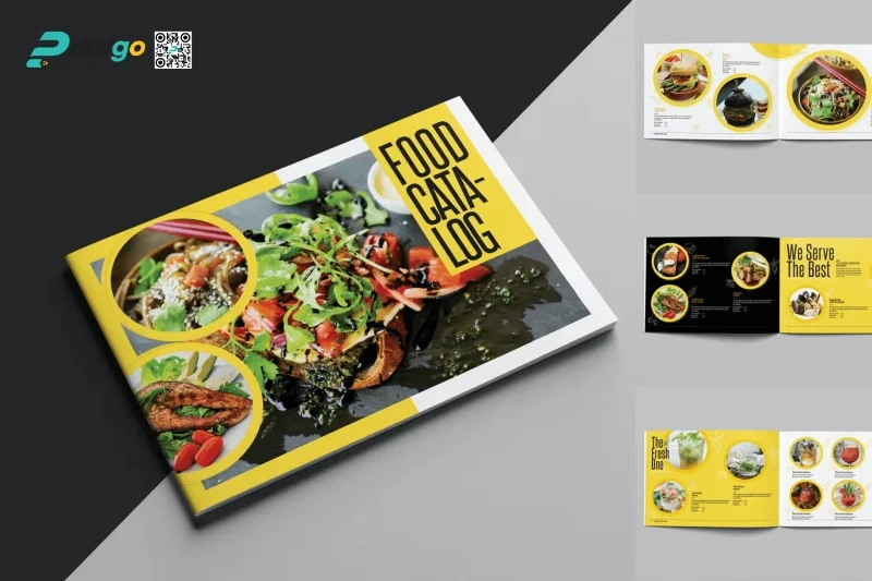 Mẫu catalogue lĩnh vực ẩm thực nhà hàng