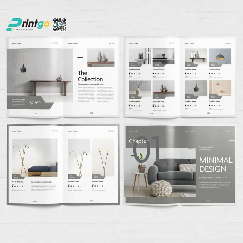 Mẫu catalogue thiết kế nội thất, không gian sống
