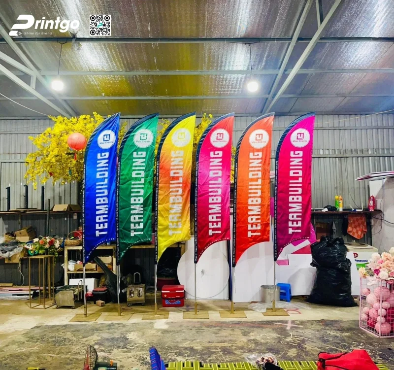 Mẫu cờ phướn cho sự kiện teambulding 